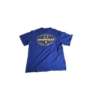 SnowDay San Francisco World Tour 2023 Blue T-Shirt M 100% Cotton